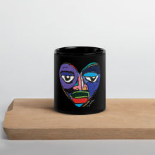 Load image into Gallery viewer, Pride Heart (Black Glossy Mug)