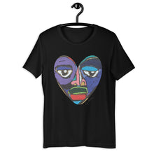 Load image into Gallery viewer, Pride Heart (Unisex Black T-shirt)