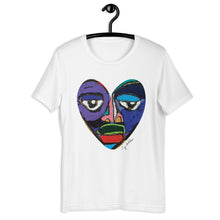 Load image into Gallery viewer, Pride Heart (Unisex White T-shirt)