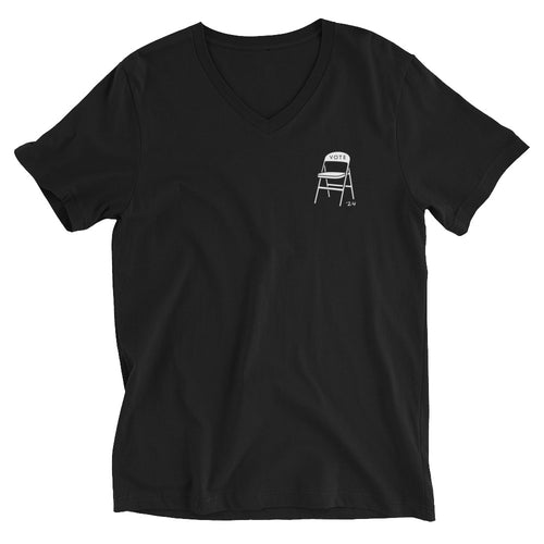 VOTE '24 (Unisex Short Sleeve Black V-Neck T-Shirt)