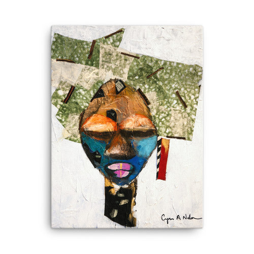 The Green Gele (Canvas)